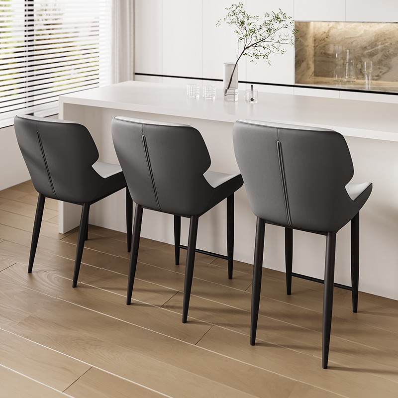 2025 New Chair Light Luxury Simple Dining Chair Home Restaurant Leisure Backrest Chair Commercial Modern Island Bar Chair