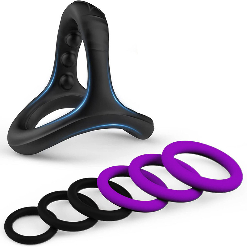 Anillo de bloqueo masculino anillo de prepucio anillo de silicona anillo de pene coqueteo sexual adulto productos sexuales fábrica directa