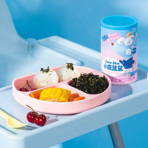 Official Flag Small Deer Blue Blue Rice Bowl Napa Seaweed Crumbles Seasoning for Rice Bowls Rice Bowl Sending Side Dish Recipes for Children Snack Brand
