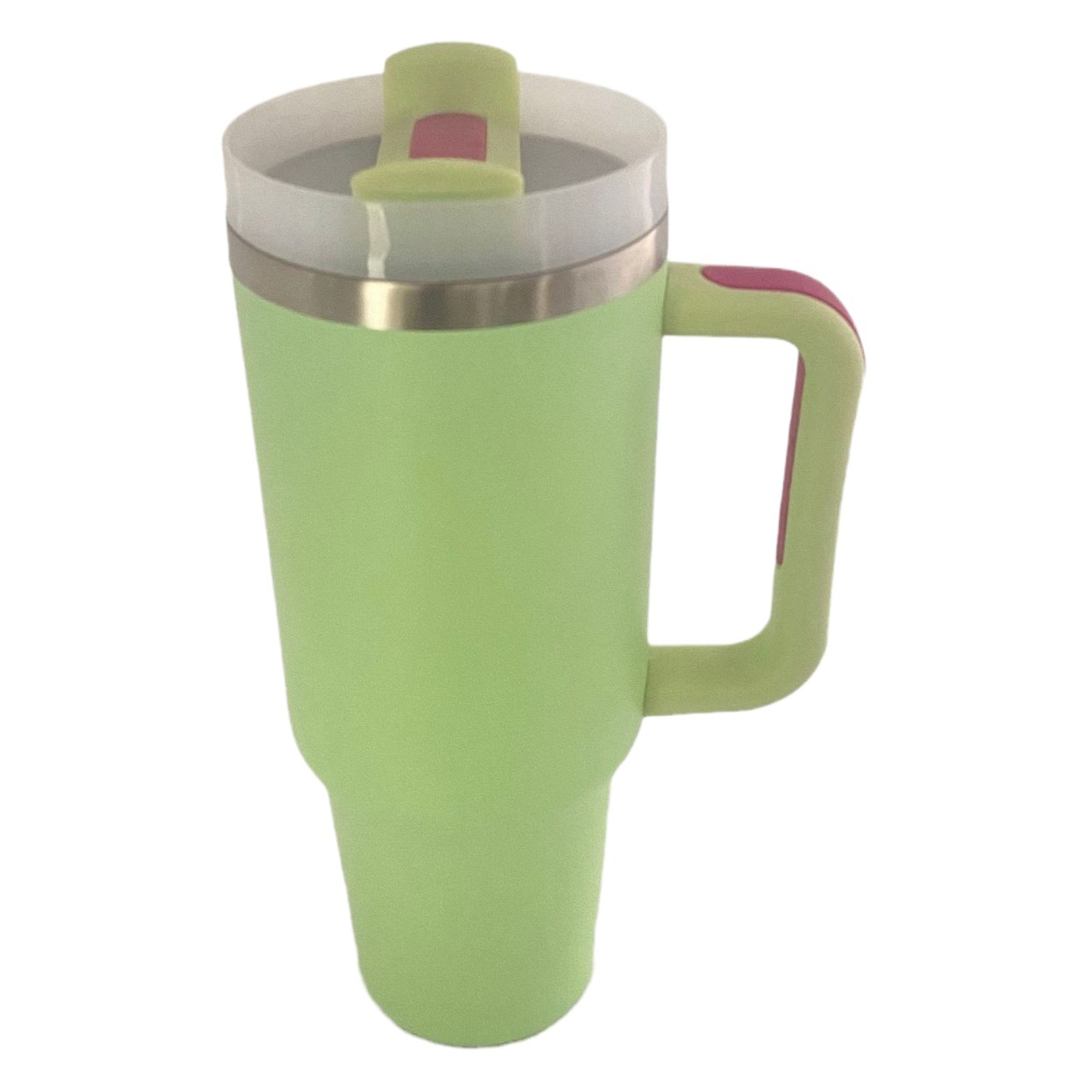 Vaso de Acero Inoxidable de 40 oz con Pajita para Venta Directa Transfronteriza, Vaso Portátil para Auto, Vaso Térmico de Gran Capacidad