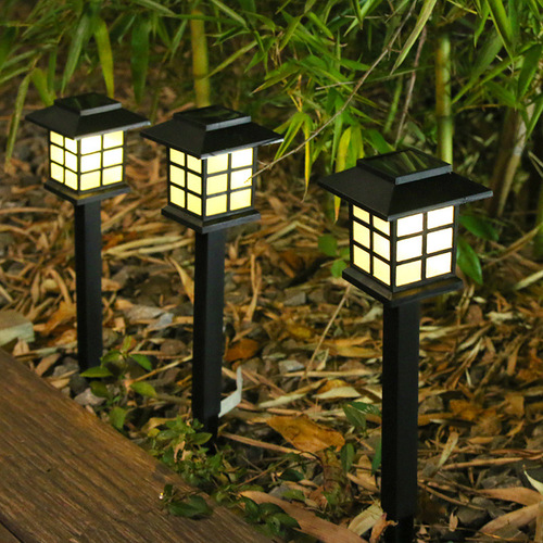 Outdoor rainproof solar LED lawn light small house light mini solar light small palace light courtyard garden light