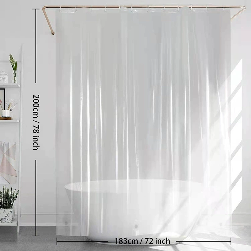 Трансграничные поставки с завода прямые peva чистая прозрачная занавеска для душа для ванной комнаты душевая подкладка многоразмерная Толстая Водонепроницаемая занавеска