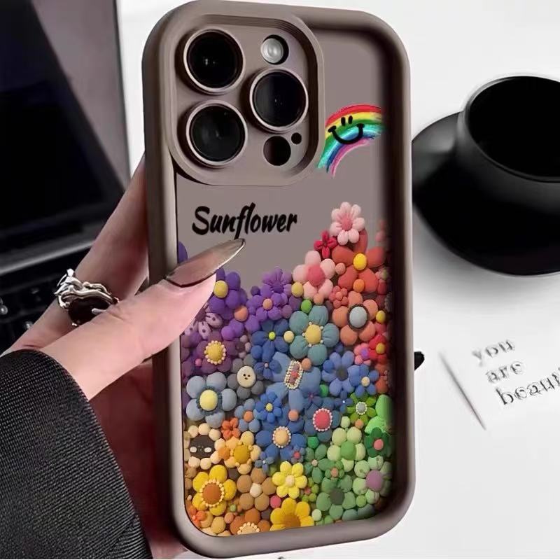 Flor de sol de color esmeril-marrón