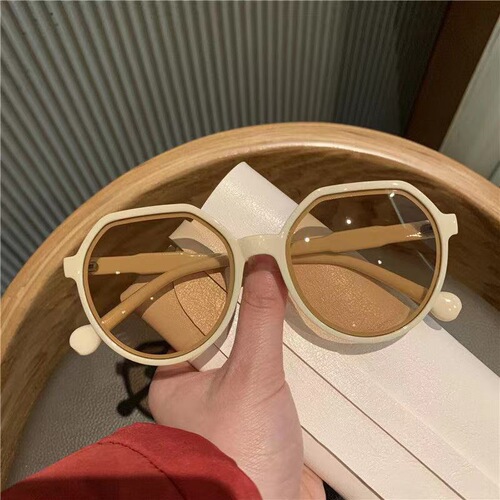 Sunglasses for women, high-end summer sun protection sunglasses  new fashion large frame, big face, slimming sunglasses