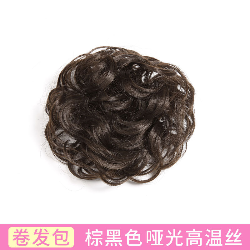 Moño postizo, postizo de moño, moño, moño de cabello lacio, venta directa de fábrica en stock, peinado de moño.