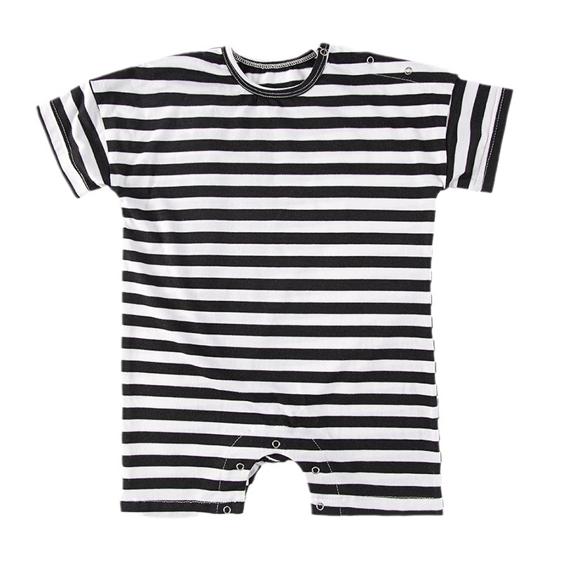 Bebé mono de manga corta estilo europeo y americano verano ropa de bebé recién nacido niños y niñas algodón chaleco bolsa pedo mameluco