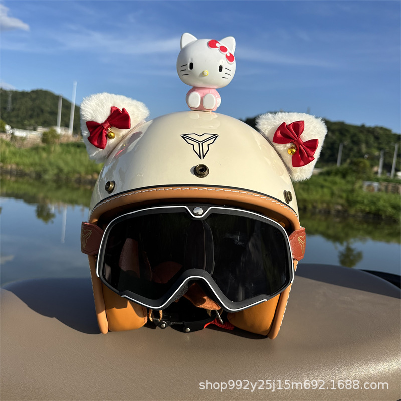 Tailing Accessories Electric Vehicle Decoration Accessories 2025 Niu Electric Vehicle Modification Helmet Stickers Aima Metaverse
