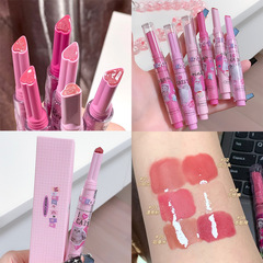 MAGIC CASA love press lipstick pouty lips mirror water light fade lip lines moisturizing cross-border