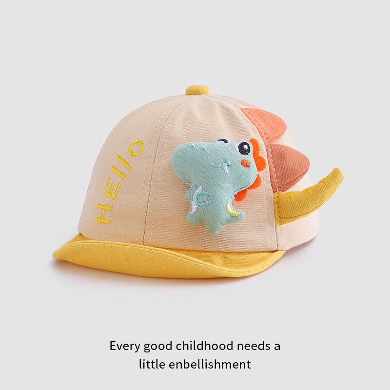 Sombreros infantiles primavera y otoño para niños sombreros de lengua de pato bebés sombreros de borde suave bebés 1 - 2 lindos sombreros casuales de algodón 48CM