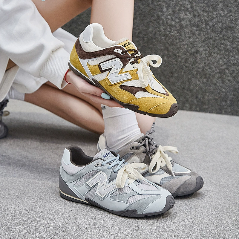 Внутренняя кожаная мягкая подошва немецкая тренировка обувь женская весна 2025 новая дикая дышащая и не утомительная спортивная обувь