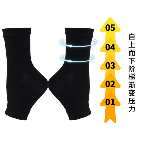 Sports pressure socks for women, European and American outdoor fitness compression socks, skipping rope, ankle protection socks, cycling elastic socks, breathable