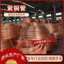 厂家供应T2紫铜管 TP2紫铜空调盘管 C1100大口径厚壁紫铜管