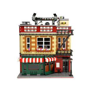 C4277 Modular Apartment Building Toy Set with Interior 4294 Particle Number Gifts