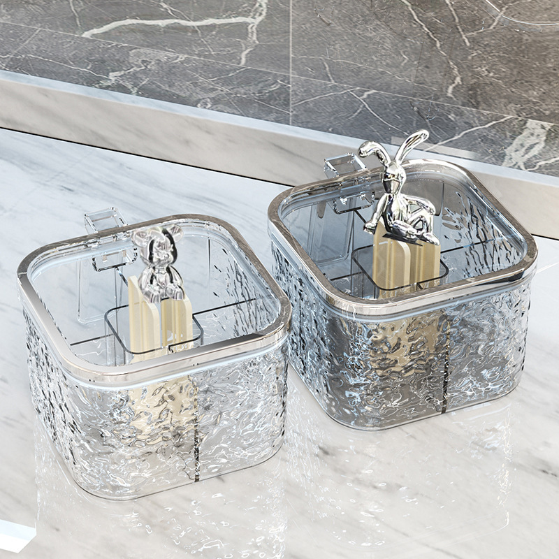 Caja de condimento hogar cocina encimera de alta gama integrada multi-rejilla combinación conjunto sal MSG condimento tarro caja de almacenamiento