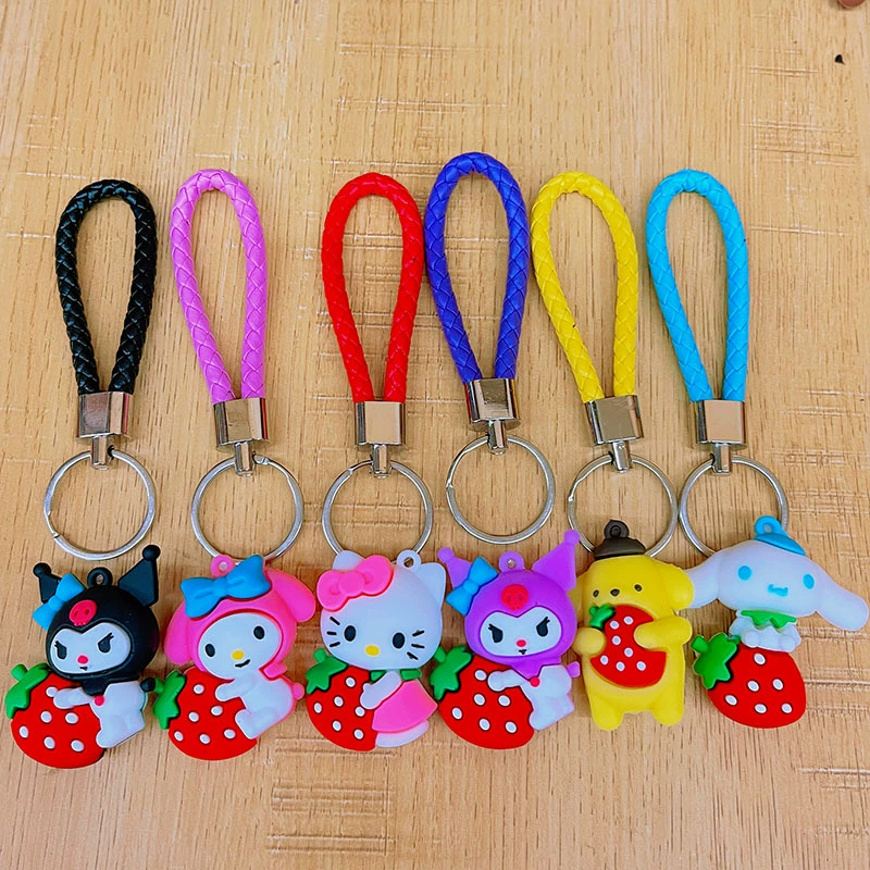 Sanrio, креативный плетёный брелок, подвеска для ключей, новая коллекция, оптом