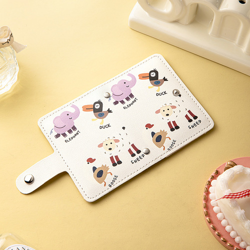 New Cute Cartoon Creative Card Holder, Compact and Portable, Large Capacity with Multiple Card Slots, Anti-Magnetic Student Card Case, Wholesale for Women