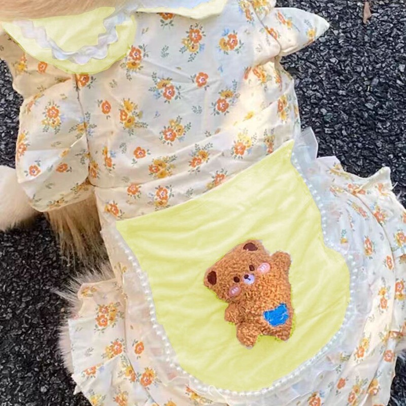 ペット 大型犬 大型犬 超かわいい ゴールデンレトリバー ボーダーコリー 犬服 中型 花柄 サモエド ラブラドール|undefined