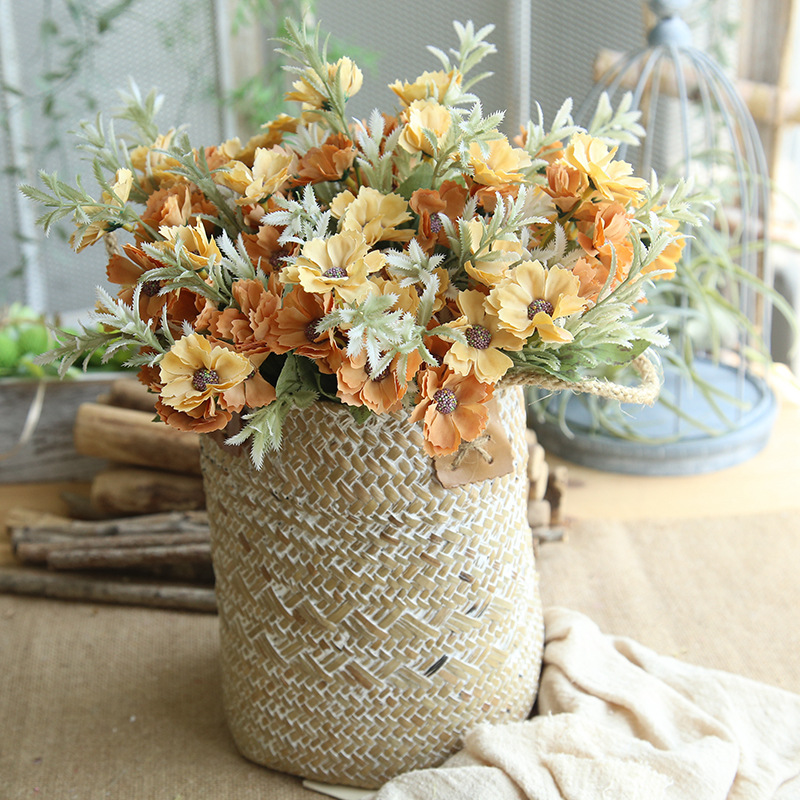 仿真花米蘭小把花廠家家居裝飾婚慶手捧花牆植物牆假花MW55501