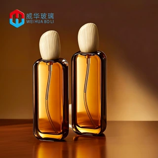 定制100ml扁方乳液玻璃瓶 水乳精华液瓶 高档护肤品玻璃分装瓶