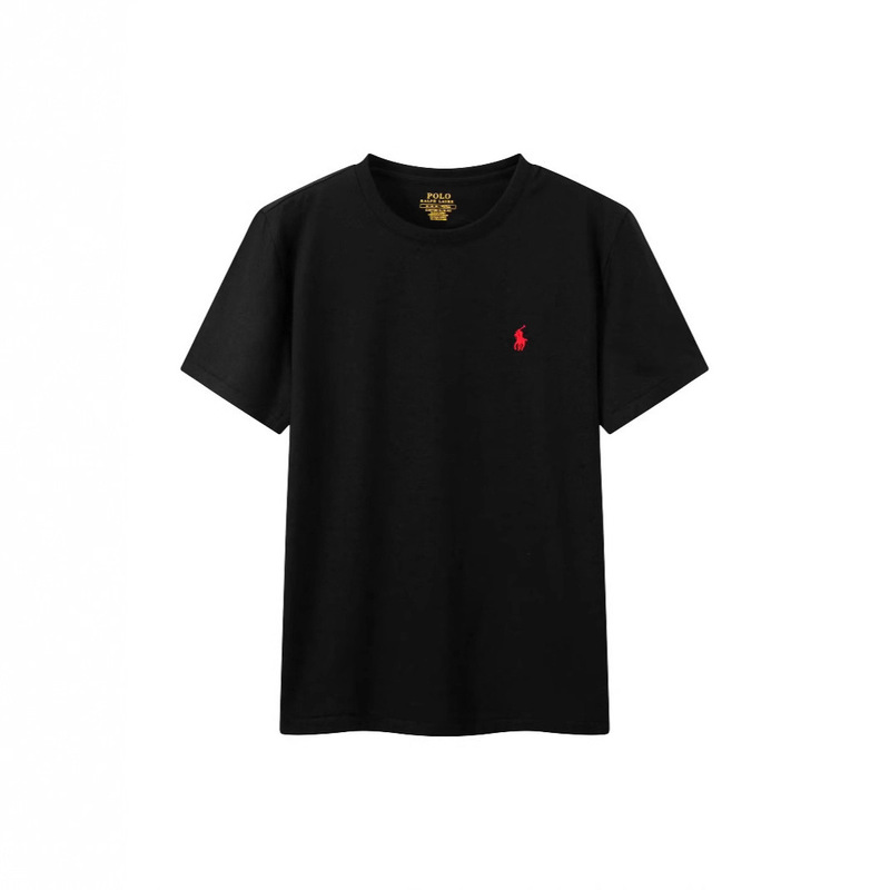 American Classic Pony Logo Pure Cotton Round Neck Short-Sleeved Men's Loose Casual Versatile Embroidered T-Shirt Men's Summer Hot Style American Classic Pony Logo Pure Cotton Round Neck Short-Sleeved Men's Loose Casual Versatile Embroidered T-Shirt Men's Summer Hot Style