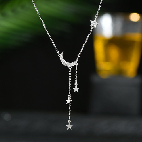 Special Price Women's Necklace Lockchain Bargain Style Zircon Micro-set Women's Necklace Commute Style Accessory