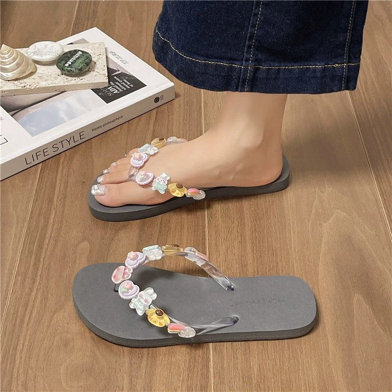 Summer flip flops, beach footwear
