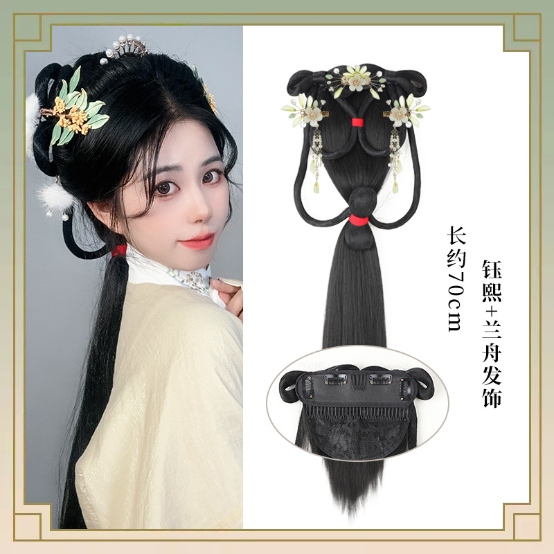 찬시 백번 + 란저우 헤어 액세서리 한 쌍