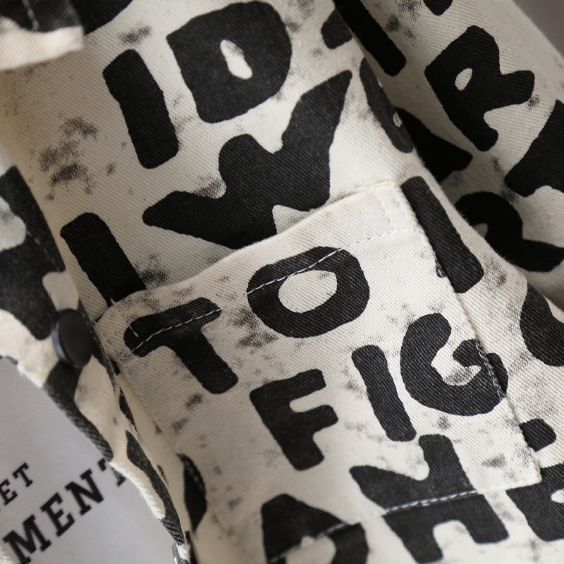 7601 chaqueta de primavera y otoño para niños 2025 nueva camisa coreana para niños top ropa para niños pequeños y medianos estilo occidental de otoño