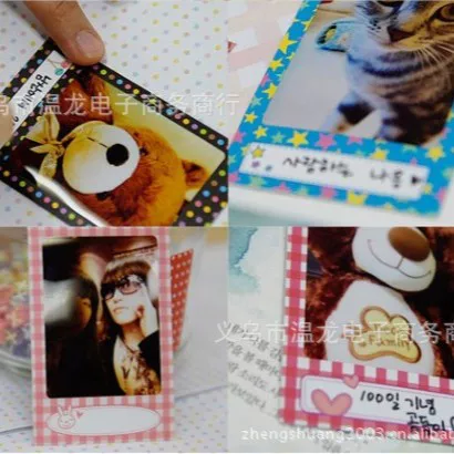 AB-17 Polaroid camera white edge photo paper border stickers Polaroid decorative stickers 20 pieces