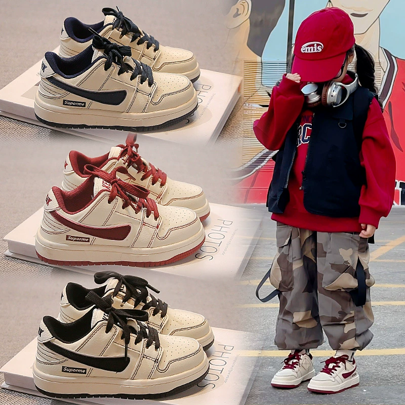 Маленькие белые туфли для детей 2024 новые дикие повседневные туфли для девочек