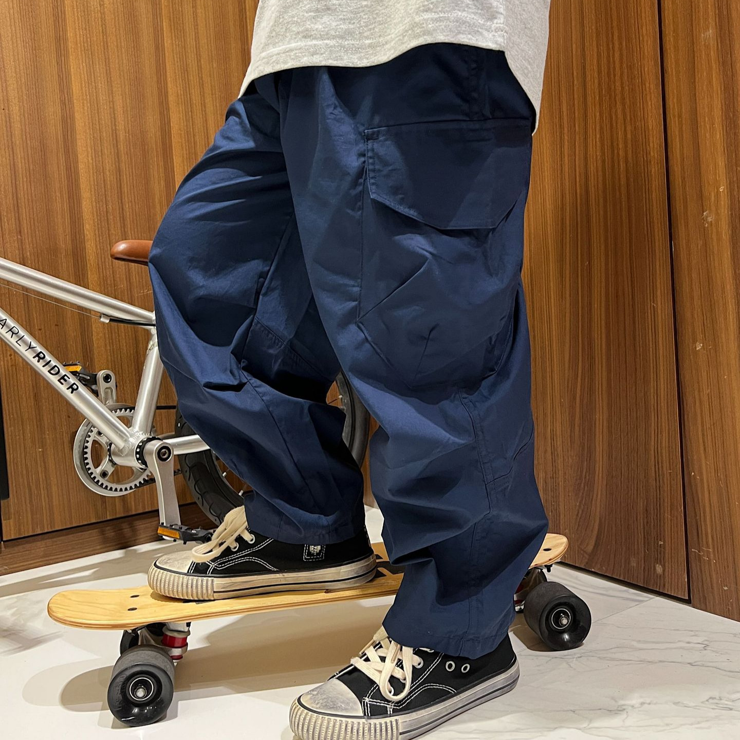 Summer 2025 Boys and Girls Mountain Style Outdoor Navy Pocket Pants Children's Lightweight Mosquito-Proof Pants Children's Versatile Casual Pants