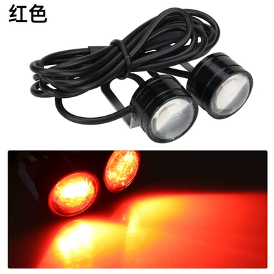 Highlight car motorcycle flash mirror Gündüz işıqları - red-flash-one-pair