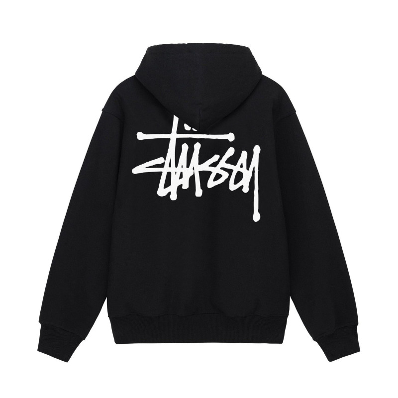 Stusy Stussy Terry Hooded Sweatshirt Men's High-Quality Pullover Sweatshirt Couple's Hoodie 700g Heavy Cotton