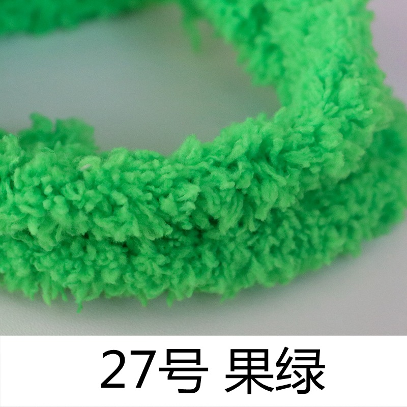 15mm cifrado Twist stick 1 m largo Super grueso Super denso tira de lana de raíz de lana hecha a mano DIY cachorro material paquete