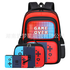 新型の越境ゲームシリーズのかばんの男性のかばんの3つのセットは軽くて学生のリュックサックのかばんのアマゾンを負担します。