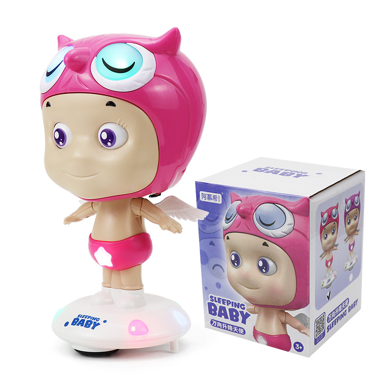 El mismo tipo de elevación automática ángel de sueño luces universales de música puzzle niños juguetes eléctricos al por mayor