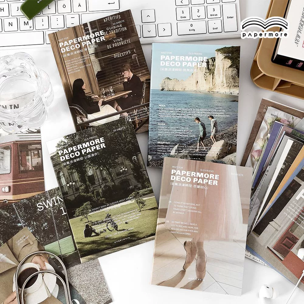 Коллекция Papermore серия романтических материалов Бумага для художественных пейзажных ручных украшений DIY