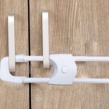 儿童安全防护用品 多功能U型柜门锁室内抽屉锁 宝宝安全锁扣批发