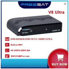FREESAT V8 Ultra DVB-S2X/S2/S+DVB-T2/T+C+ISDBT+ATS-C