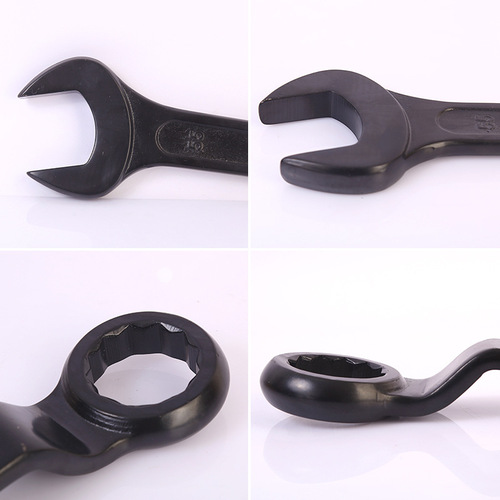 Single-head open-end torx wrench, steel heavy-duty wrench, knockable wrench, torx open-end high-neck wrench