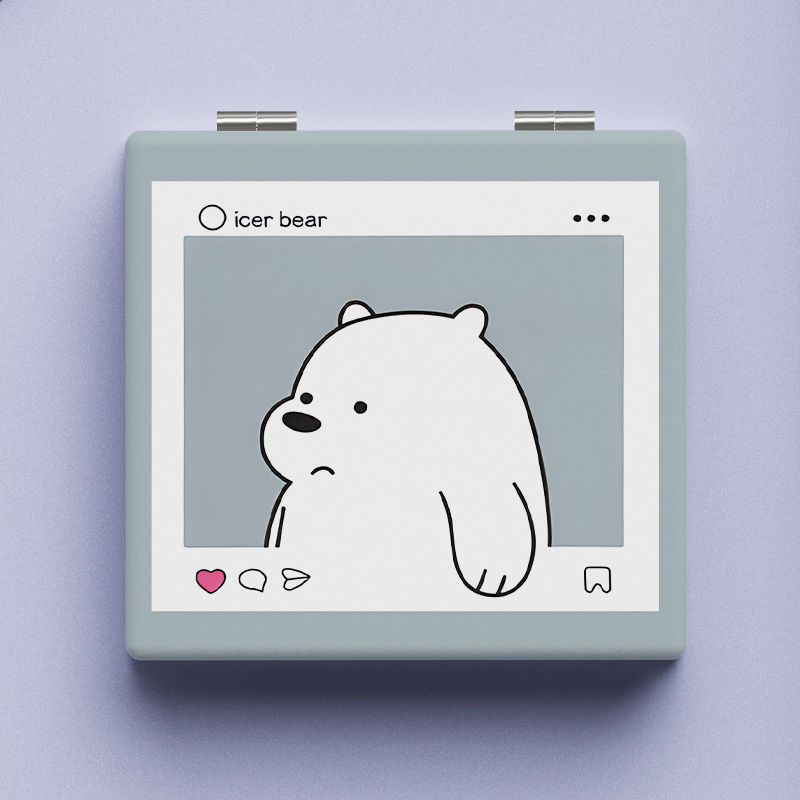 Lindo espejo pequeño Sanrio Kulomi espejo de maquillaje portátil de alto valor espejo de maquillaje portátil dormitorio de estudiantes espejo de maquillaje plegable