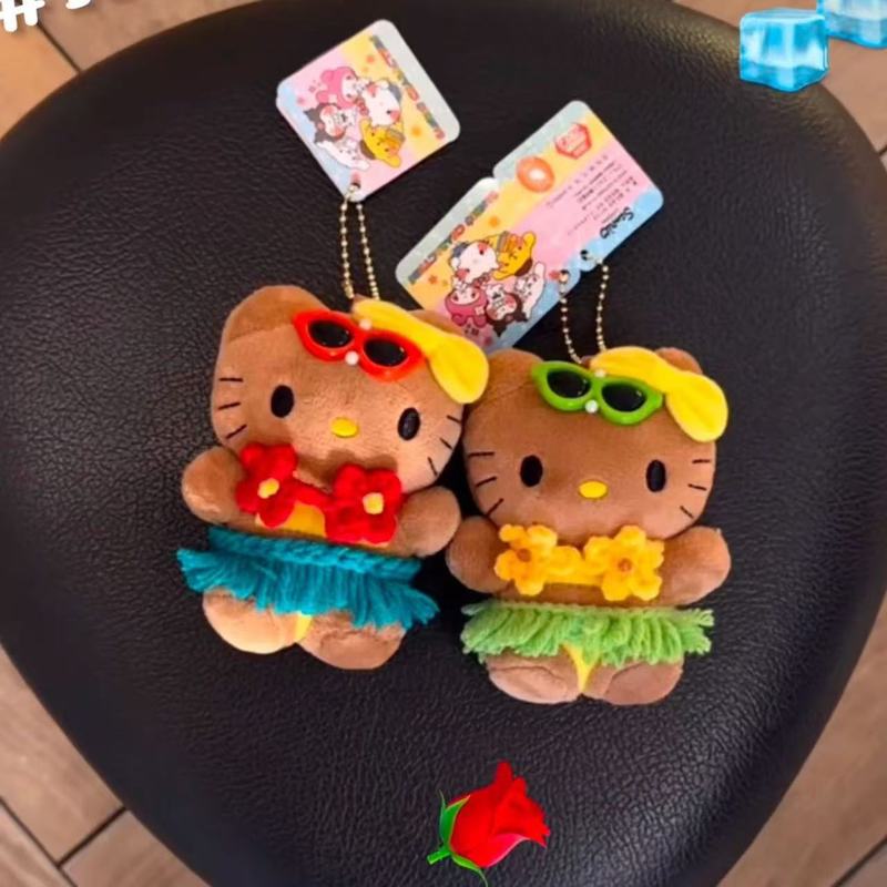 哈喽可爱夏威夷比基尼kitty玩偶背包挂件ins高颜值爆款挂饰钥匙扣|undefined