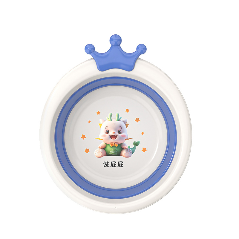 Lavabo plegable para niños, lavabo portátil para recién nacidos, lavabo de plástico grueso para bebés, lavabo pequeño para bebés domésticos