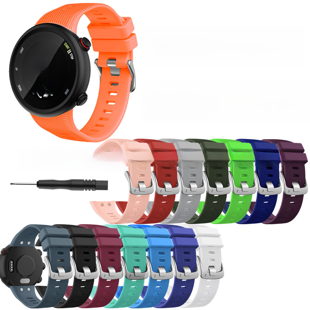 佳明Garmin Forerunner45s硅膠錶帶F45s運動硅膠手錶帶替換腕帶