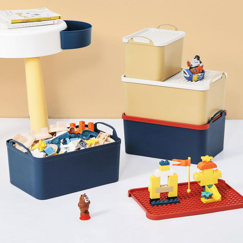 Lego toy storage box children's building blocks desktop storage box baby portable snacks clothes finishing box wholesale