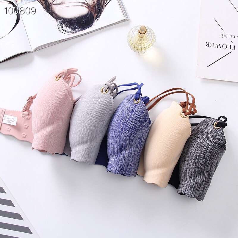 Las correas de elementos LB de moda se juntan, sujetador de ropa interior suave y sin costuras para mujer, sin anillo de acero, soporte lateral, leche auxiliar