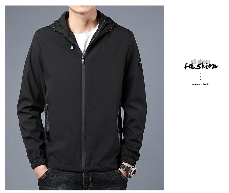 490g Weight Jacket Outerwear Type Long Sleeve Sleeve Length Zipper Placket Type Polyester Fabric Type Regular Top Length Casual Occasion Collarless Neckline Regular Fit Fit Type Solid Color Pattern Spring, Autumn Season Men's Gender Casual Style Men's Solid Color Casual Collarless Long Sleeve Regular Fit Men's Outwear 2
