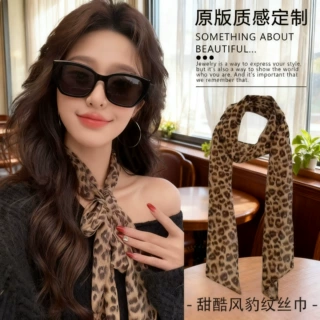 定制春秋新品长款丝巾慵懒松弛感飘带女装饰领巾气质发带双面腰带