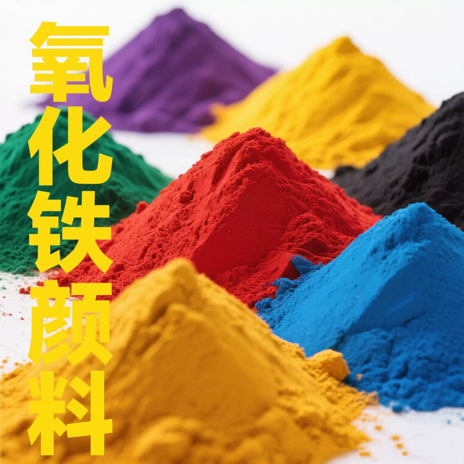 氧化铁颜料水泥调色粉末铁红铁绿黄 彩砖地坪水泥制品无机色粉