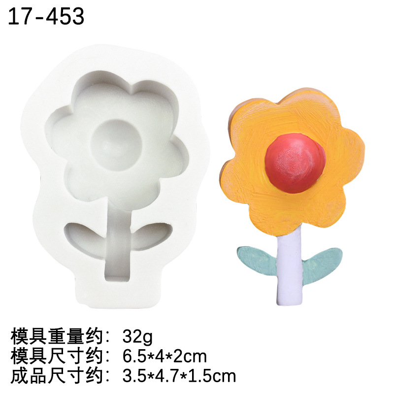 Molde de Silicona con Forma de Flor Animada para Decoración de Mesa image 11